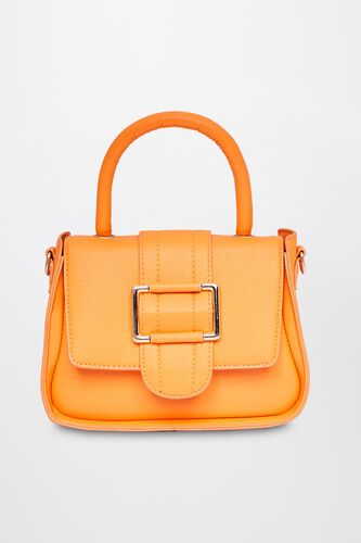 Orange Regular Textured Sling Bag, , image 1